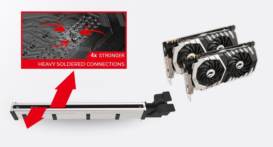 MSI MPG X570S CARBON MAX WIFI MULTIPLE GPU SUPPORTS AND STEEL ARMOR