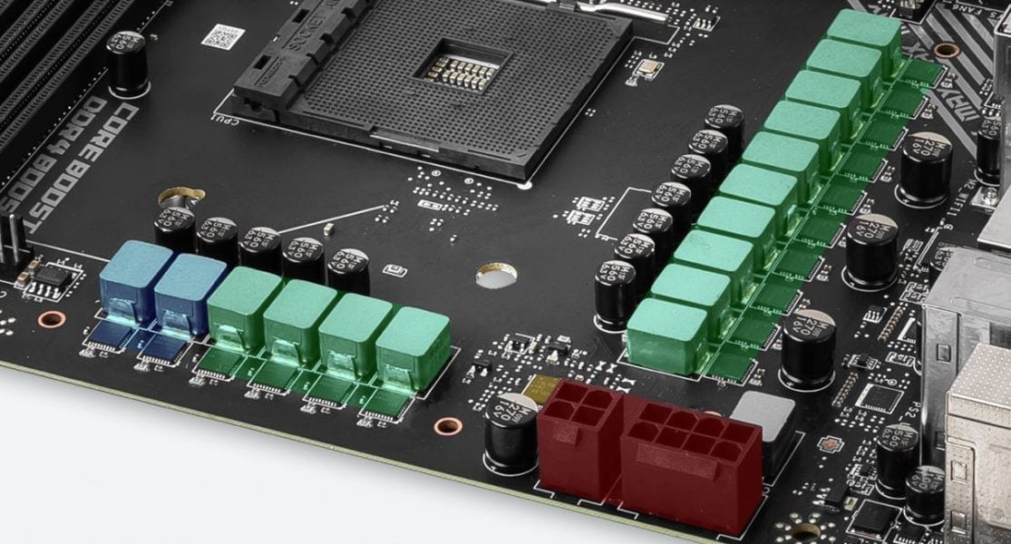 MSI MPG X570S CARBON MAX WIFI 14 + 2 DUET RAIL POWER SYSTEM