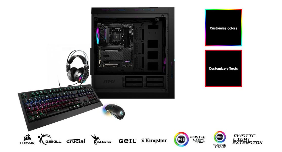 MSI MPG X570S CARBON MAX WIFI CUSTOMIZE YOUR GAMING RIG
