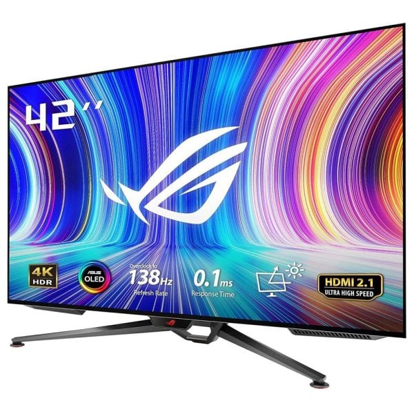 Asus Rog Swift Pg42uq 41 5 Inc 138hz 0 1ms Uhd Adaptive Sync Oled Gaming Monitor Y