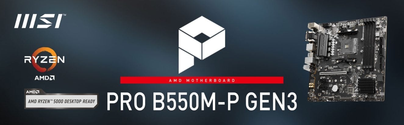 msi PRO b550m-p Gen3 Banner