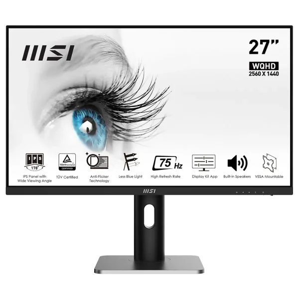 Msi Pro Mp273qp 27 Inc 75hz 4ms Freesync Wqhd Monitor Yh2