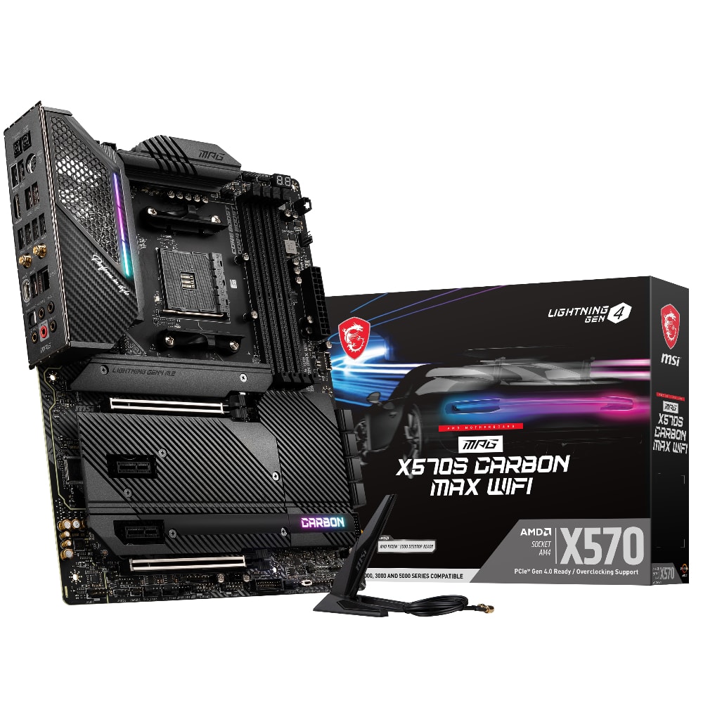 Msi X570s Carbon Max Wifi 5300mhz Oc Ddr4 Soket Am4 M 2 Hdmi Atx Anakart