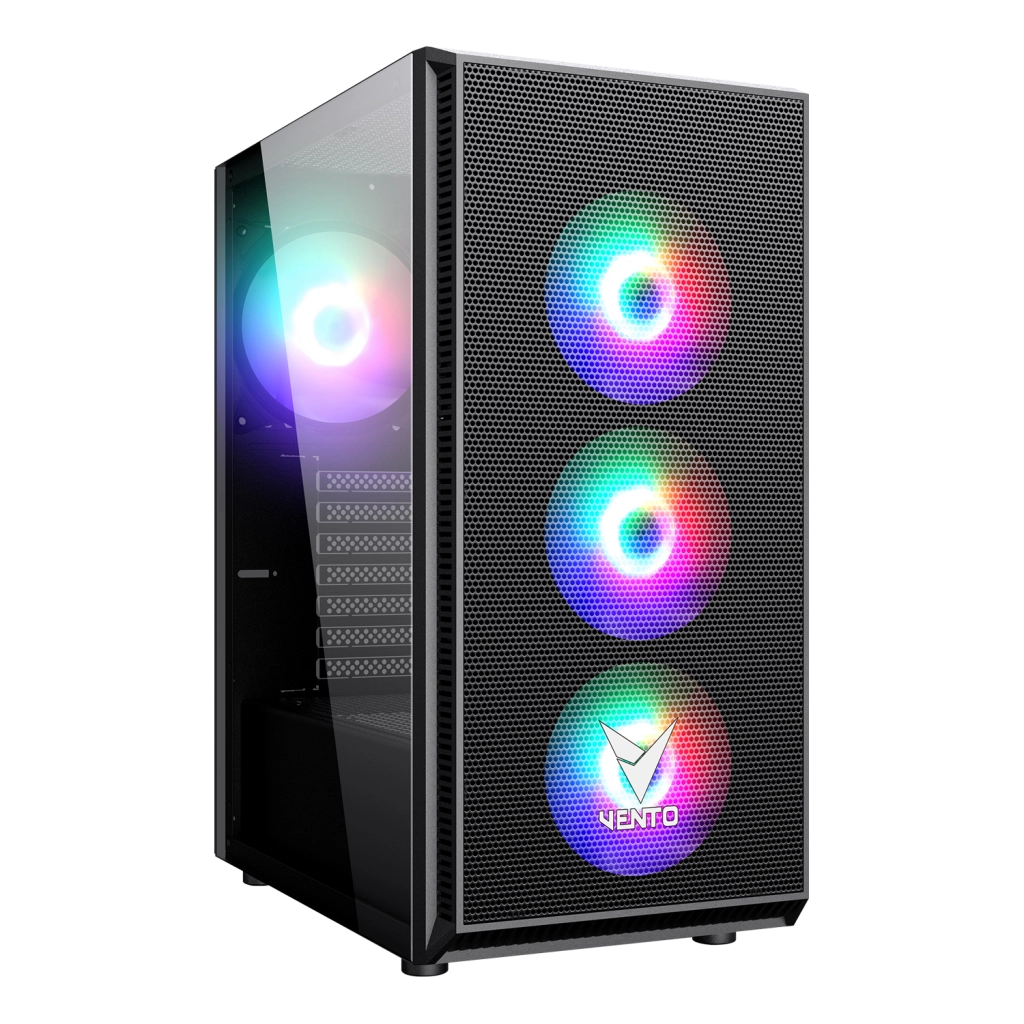 Vento Vg07f Rgb Siyah Mid Tower Gaming Kasa Yh1
