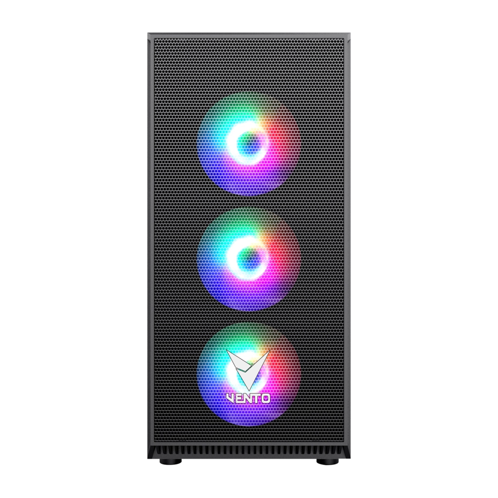 Vento Vg07f Rgb Siyah Mid Tower Gaming Kasa Yh4