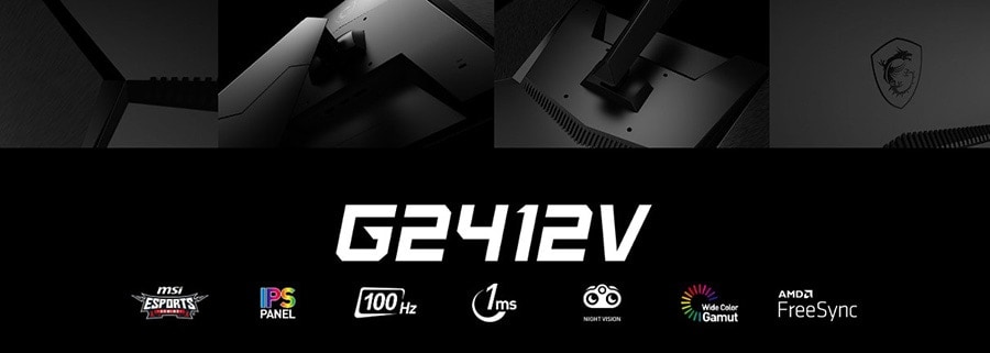 Msi g2412v 23. 8 inç 100hz 1ms full hd flat ips gaming monitör