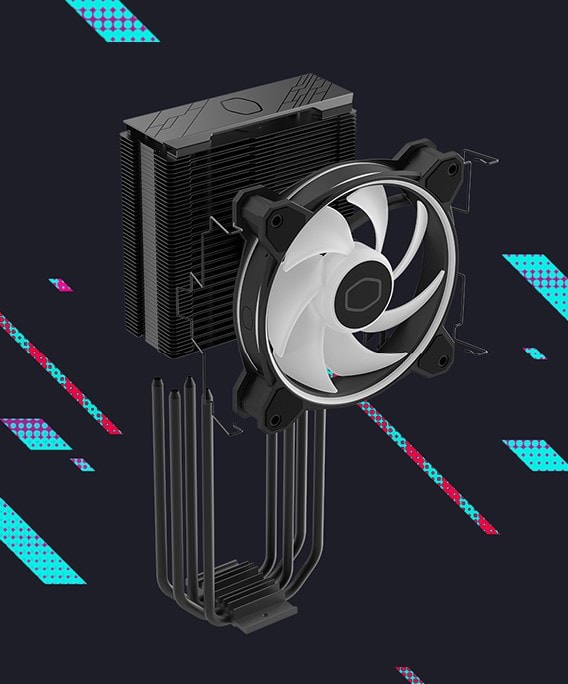 Cooler Master Hyper 212 Halo Black Edition Hava Soğutucu h10