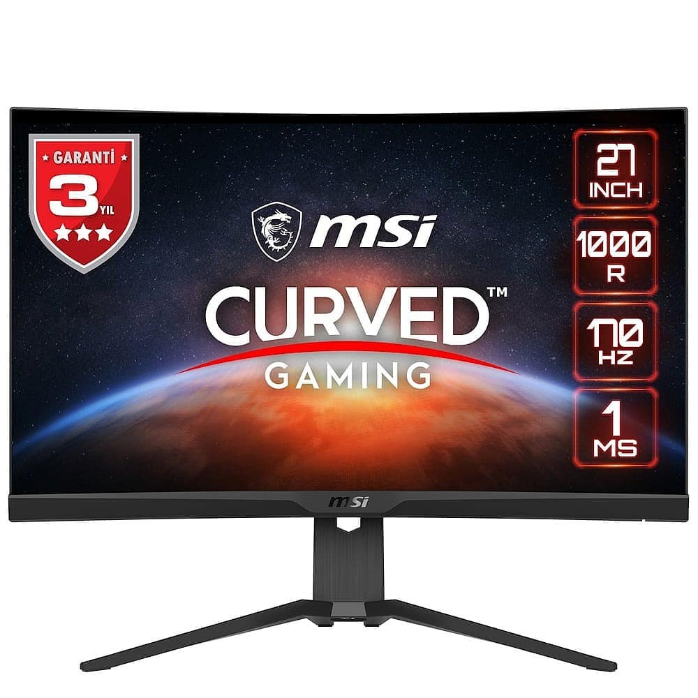 Msi G272cqp 27 Inc 170hz 1ms Wqhd Curved Va Freesync Gaming Monitor Y
