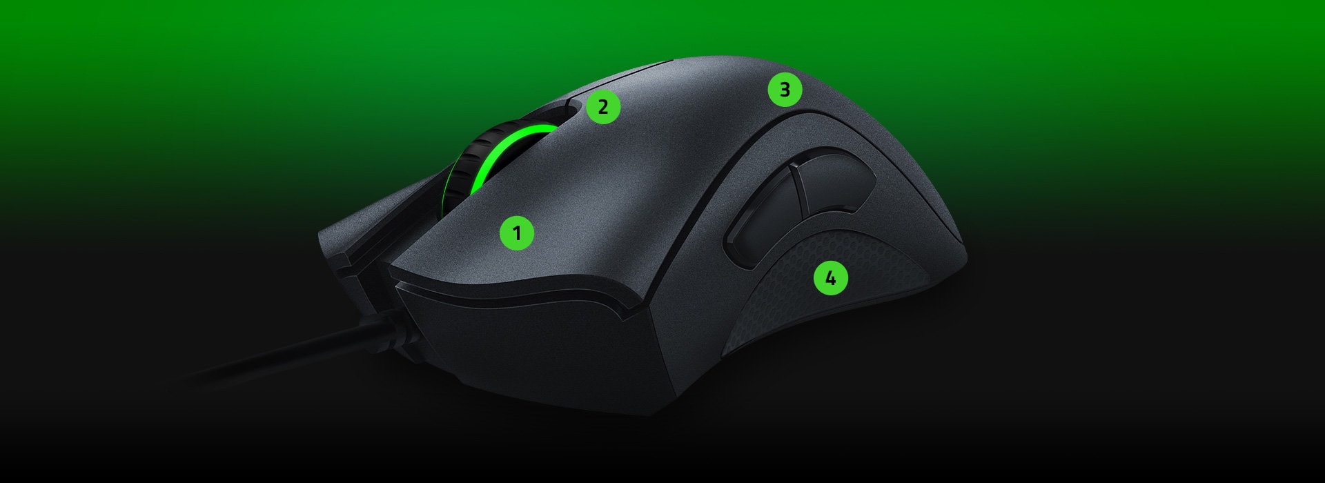 Razer deathadder essential siyah kablolu gaming mouse (rz01-03850100-r3m1)