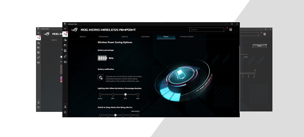 ASUS ROG Keris AimPoint Kablosuz Siyah Mouse a17