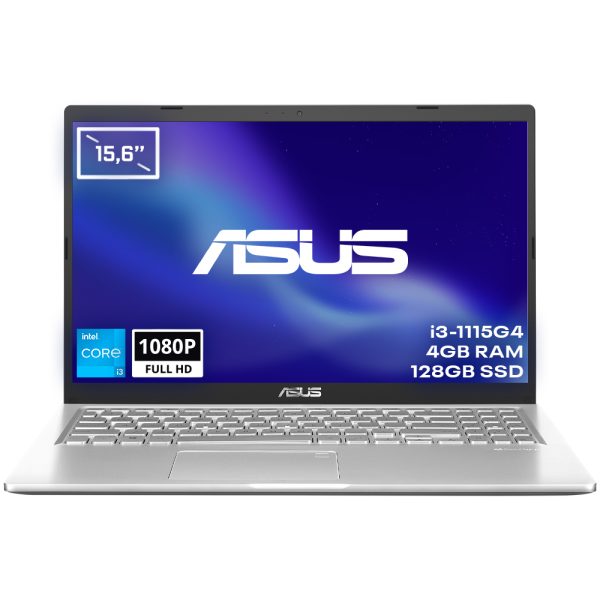 Asus x515ea bq967 intel core i3 1115g4 4gb 128gb ssd 15 6 inc full hd freedos laptop y