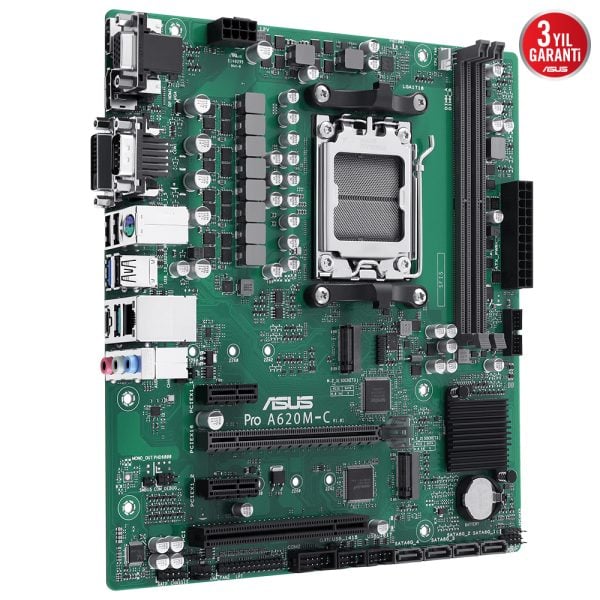 Asus Pro A620m C Csm 6400mhz Oc Ddr5 Soket Am5 M 2 Hdmi Dp Dvi Vga Matx Anakart 2