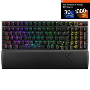 Asus Rog Strix Scope Ii 96 Nx Snow Switch Rgb Kablosuz Türkçe Mekanik Gaming Klavye 1