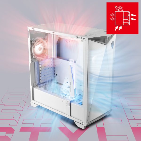 MSI GUNGNIR 300R ARGB Airflow Beyaz Kasa a2