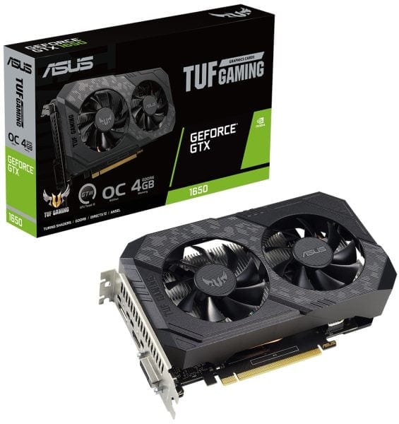 ASUS TUF Gaming GeForce GTX 1650 V2 OC Edition 4GB GDDR6 ASUS TUF Gaming GeForce GTX 1650 V2 OC Edition 4GB GDDR6