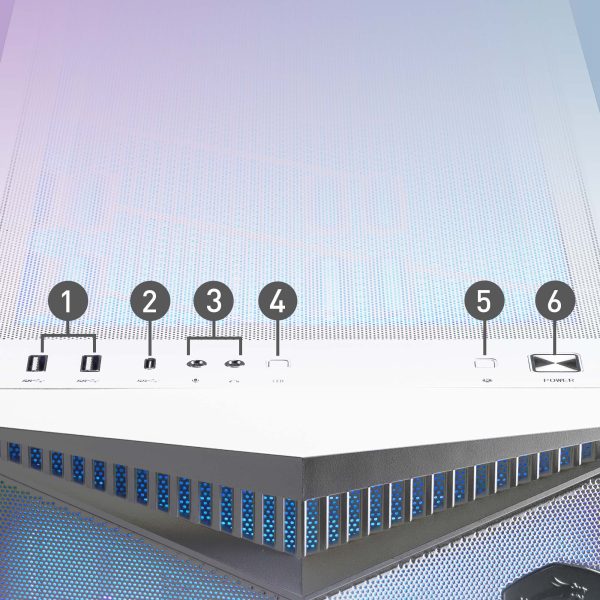 MSI GUNGNIR 300R ARGB Airflow Beyaz Kasa a9