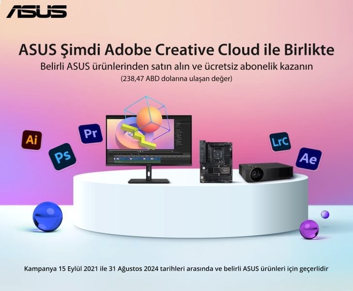 ASUS ŞİMDİ ADOBE CREATIVE CLOUD İLE BİRLİKTE ASUS ŞİMDİ ADOBE CREATIVE CLOUD İLE BİRLİKTE