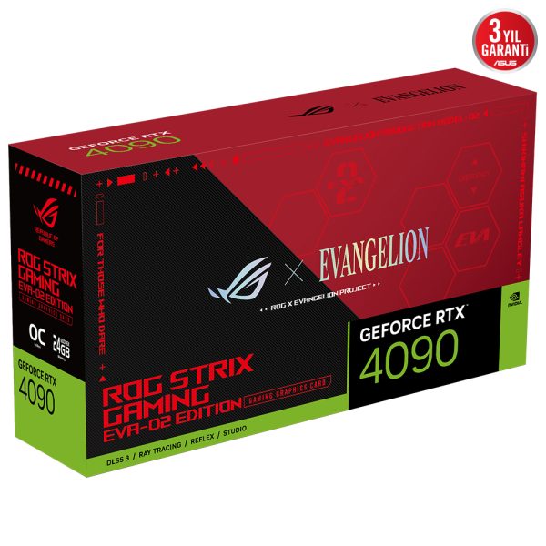 Asus Rog Strix Geforce Rtx 4090 Oc Eva 02 Edition 24gb Gddr6x 384 Bit Dlss 3 Ekran Karti 16