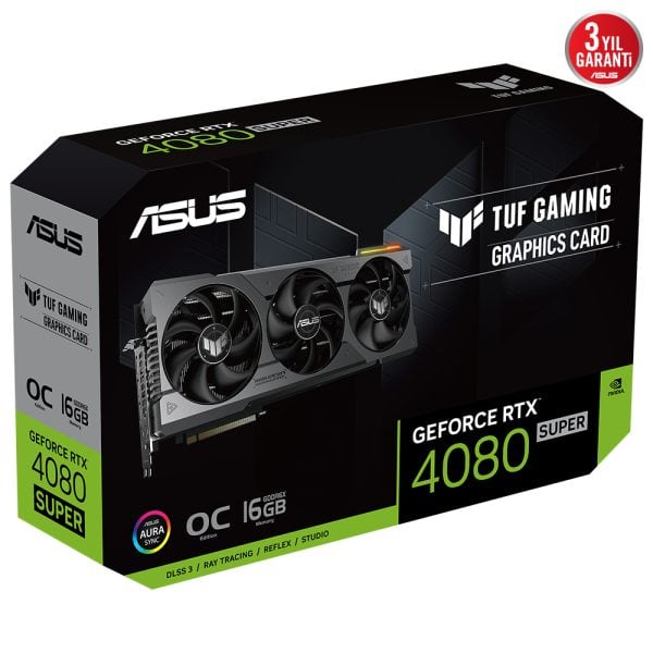 Asus Tuf Gaming Geforce Rtx 4080 Super Oc 16gb Gddr6x 256 Bit Dlss 3 Ekran Karti 9