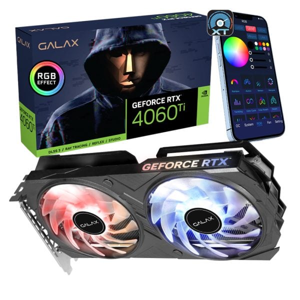 Galax Ex 1 Click Oc Geforce Rtx 4060 Ti 8gb Gddr6 128 Bit Dlss 3 Ekran Karti 46isl8md8aex 11