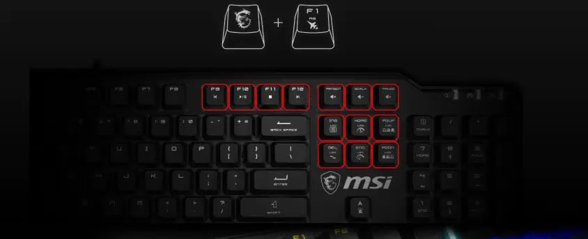 MSI VIGOR GK41 LR TR Klavye h4