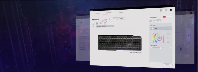 MSI VIGOR GK41 LR TR Klavye h8
