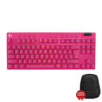 Logitech G PRO X TKL LIGHTSPEED Kablosuz RGB İngilizce Tactile Gaming Klavye – Magenta (920-012159)