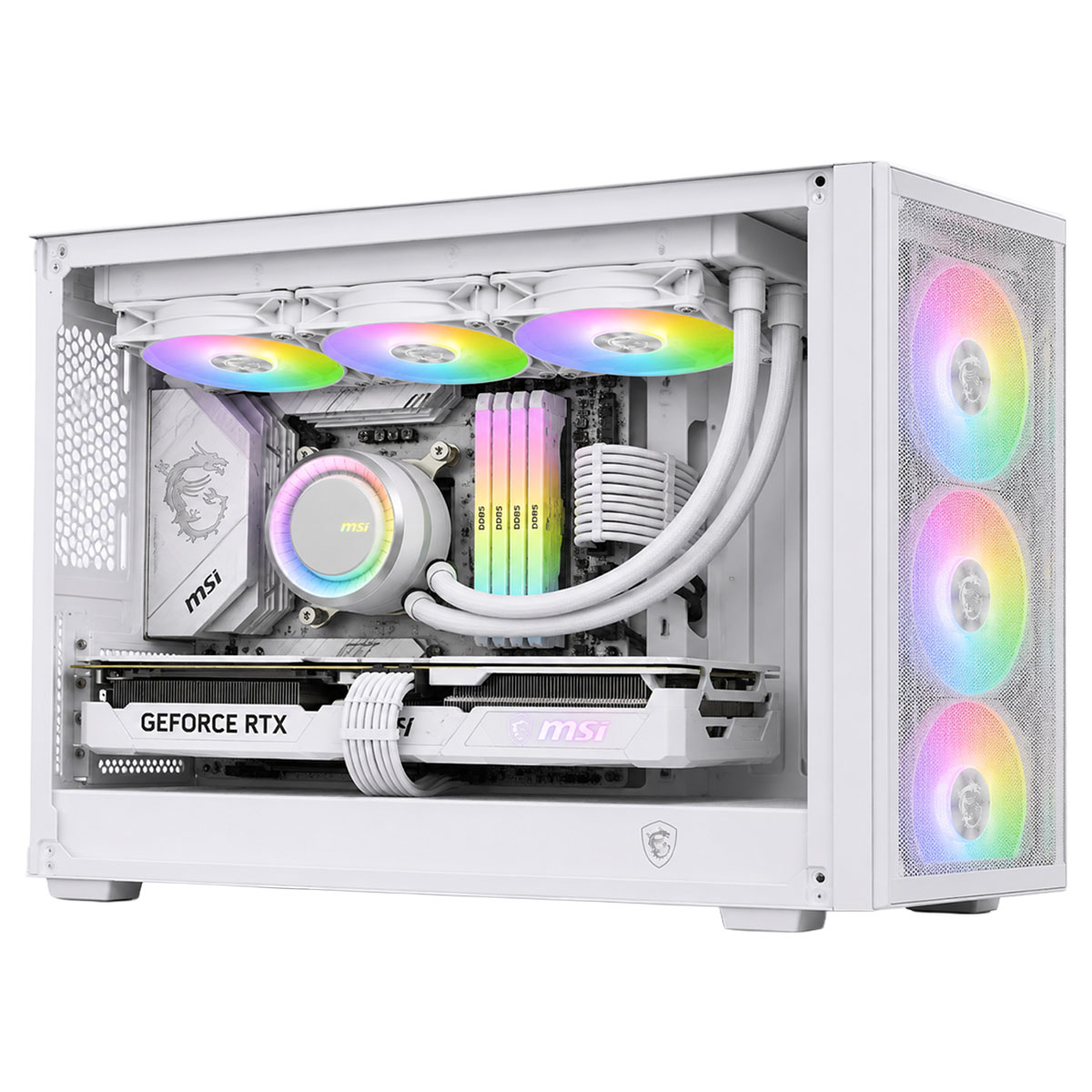 その他 MSI MAG CORELIQUID E360 WHITE 360mm MSI MAG CoreLiquid E360 White 360mm Intel-AMD Uyumlu Sıvı Soğutucu