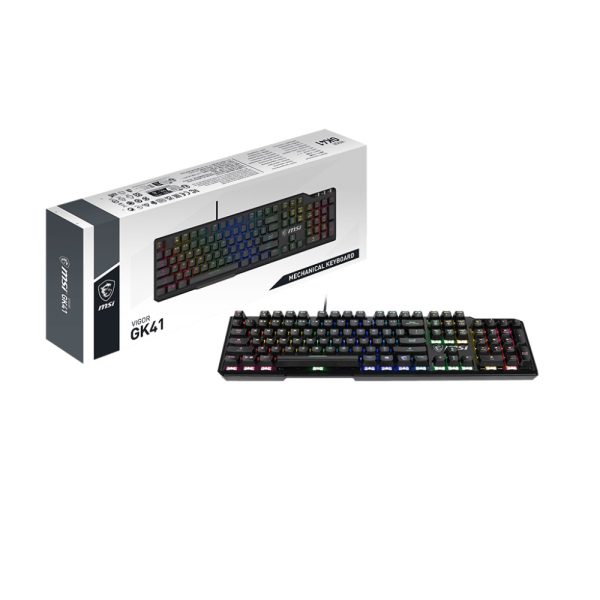 Msi Vigor Gk41 Lr Tr Kailh Red Switch Rgb Kablolu Turkce Mekanik Gaming Klavye 4