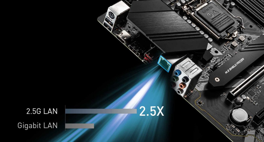 MSI Z490-A PRO MAXIMIUM DATA TRANSFER WITH 2.5G LAN