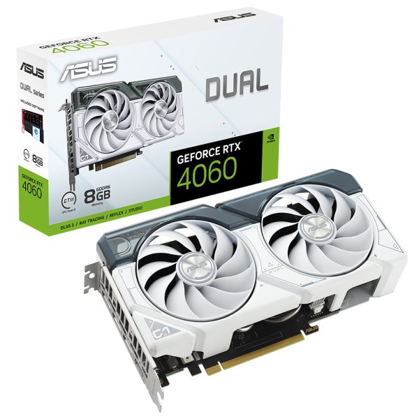 Asus Dual Geforce Rtx 4060 8gb Gddr6 128 Bit Beyaz Dlss 3 Ekran Karti Y