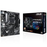 ASUS Prime A520M-A II/CSM 4800MHz (OC) DDR4 Soket AM4 M.2 HDMI DP VGA mATX Anakart