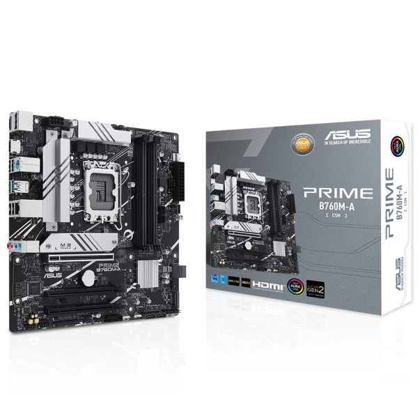 Asus Prime B760m A Csm 7200mhz Oc Ddr5 Soket 1700 M 2 Hdmi Dp Matx Anakart