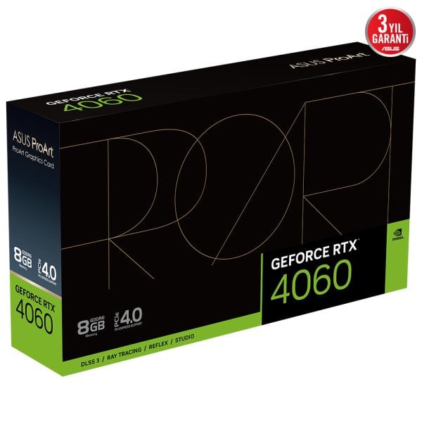 Asus Proart Geforce Rtx 4060 8gb Gddr6 128 Bit Dlss 3 Ekran Karti Y13