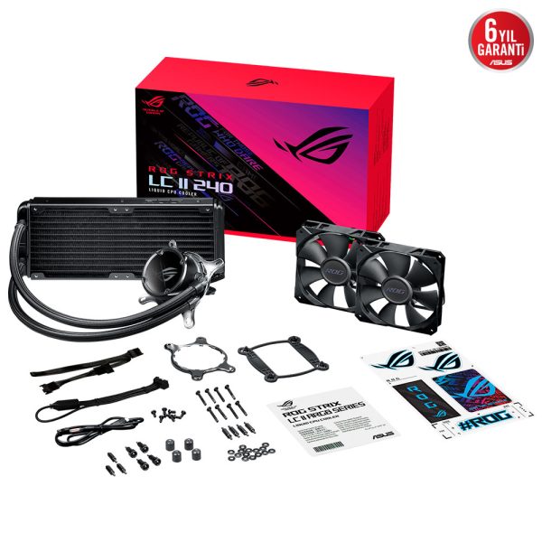 Asus Rog Strix Lc Ii 240 Rgb V2 240mm Intel Intel Amd Uyumlu Islemci Sivi Sogutucu 4