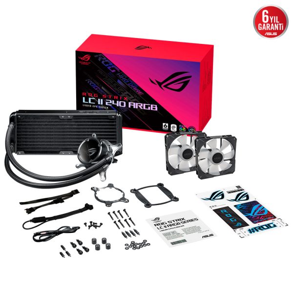 Asus Rog Strix Lc Ii 240 V2 Argb 240mm Intel Amd Uyumlu Islemci Sivi Sogutucu 4