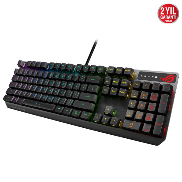 Asus Rog Strix Scope Rx Blue Switch Ip57 Su Gecirmez Ve Toza Dayanikli Turkce Optik Mekanik Gaming Klavye 1