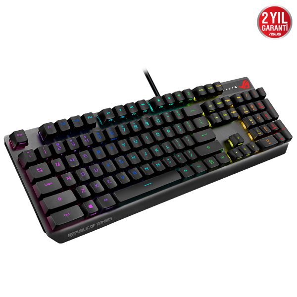 Asus Rog Strix Scope Rx Blue Switch Ip57 Su Gecirmez Ve Toza Dayanikli Turkce Optik Mekanik Gaming Klavye 2