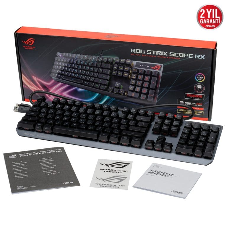 ASUS ROG Strix Scope RX Blue Switch IP57 Su Geçirmez ve Toza Dayanıklı ...