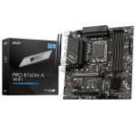 MSI PRO B760M-A WiFi 6800MHz (OC) DDR5 Soket 1700 M.2 HDMI DP mATX Anakart