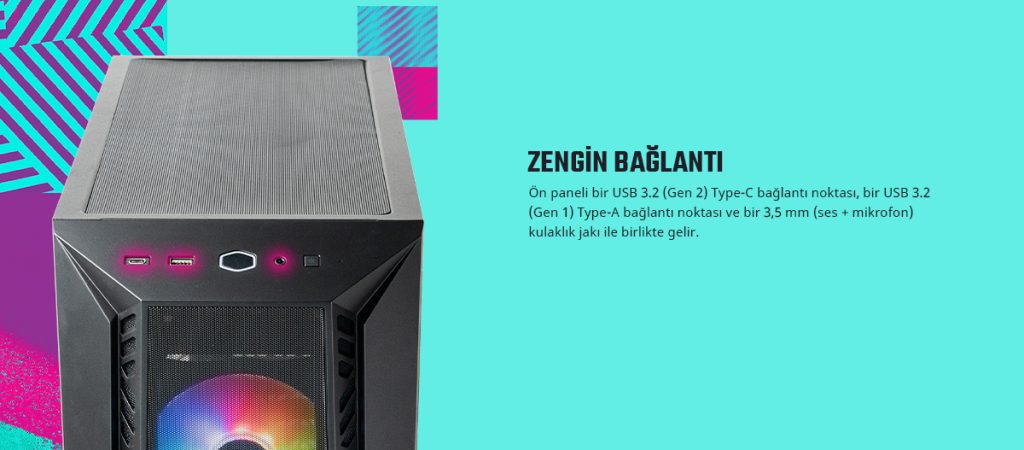 Cooler Master Masterbox Mb520 Usb 3 0 Mid Tower Beyaz Gaming Kasa Mb520 Wgnn S03 H10