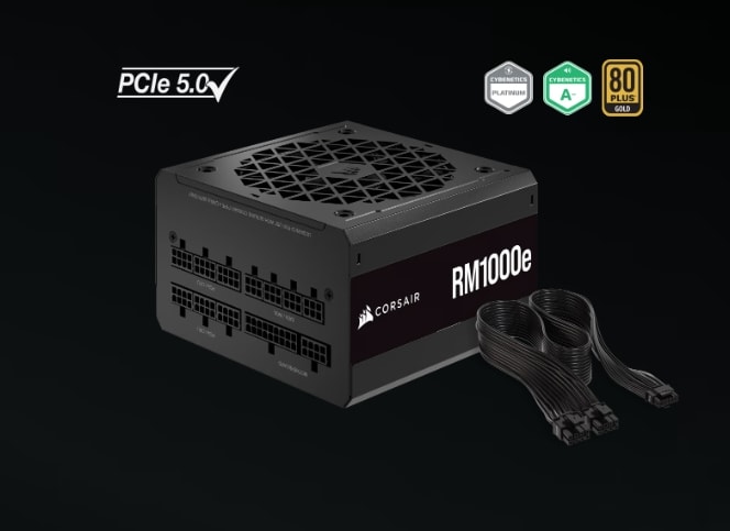 Corsair Rm1000e 1000w 80 Gold Full Moduler 120mm Fanli Guc Kaynagi Cp 9020264 Eu H2