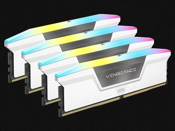 Corsair Vengeance RGB 32GB (2x16GB) Beyaz Ram (CMH32GX5M2B6000C40W) yh5