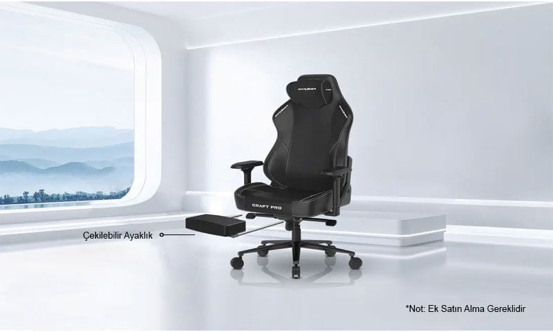 Dxracer Craft Pro Classic Ofis Ve Oyuncu Koltugu Cra Pr001 W H1 4 1