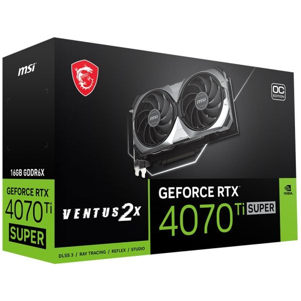 Msi Geforce Rtx 4070 Ti Super Ventus 2x Oc 16gb Gddr6x 256 Bit Dlss 3 Ekran Karti 8