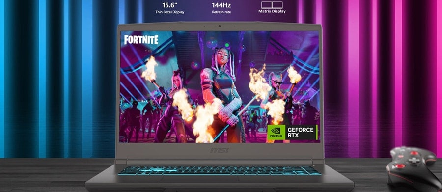 MSI THIN A15 B7VE-076XTR AMD Ryzen 5-7535HS 16GB DDR5 512GB SSD RTX4050 6GB 15.6 inç Full HD 144Hz Freedos Gaming Laptop 12