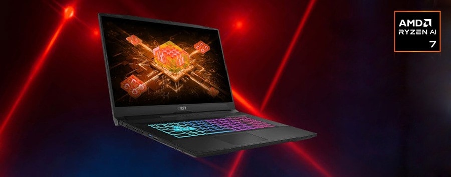 MSI KATANA A17 AI B8VE-853XTR AMD Ryzen 7-8845HS 16GB DDR5 1TB SSD RTX4050 6GB 17.3 inç Full HD 144Hz Freedos Gaming Laptop 3