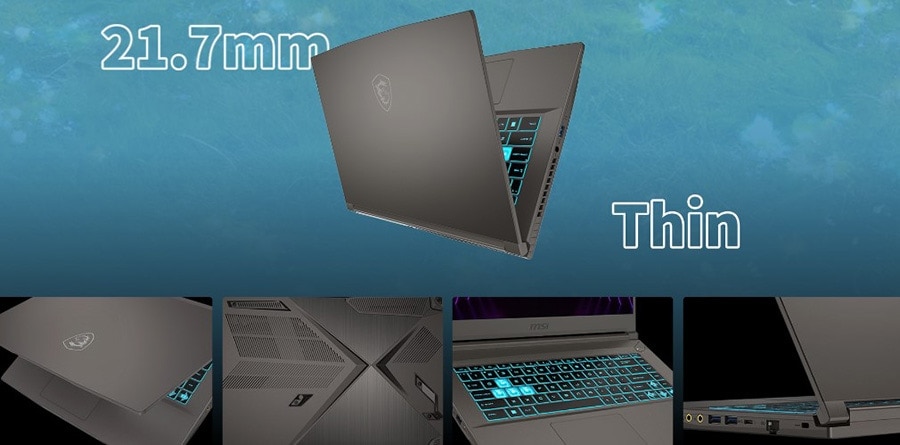 MSI THIN A15 B7VE-076XTR AMD Ryzen 5-7535HS 16GB DDR5 512GB SSD RTX4050 6GB 15.6 inç Full HD 144Hz Freedos Gaming Laptop h3