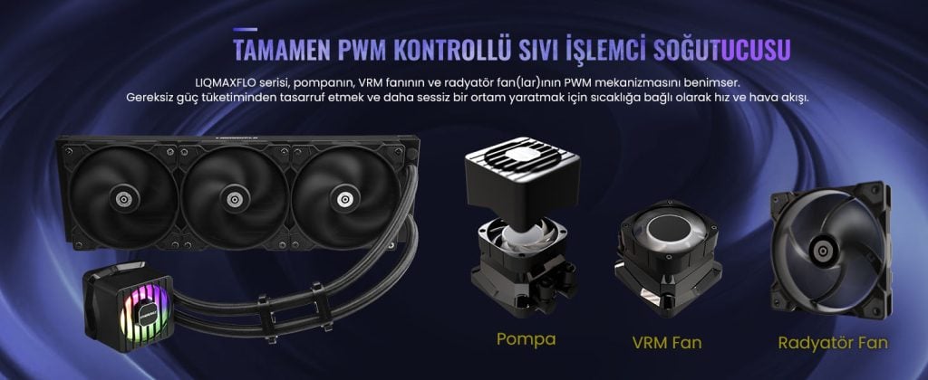 Enermax Liqmaxflo Sr Argb 240mm Intel Amd Uyumlu Islemci Sivi Sogutucu Elc Lmf240 Sf 2 Yil Birebir Degisim Garantili H2