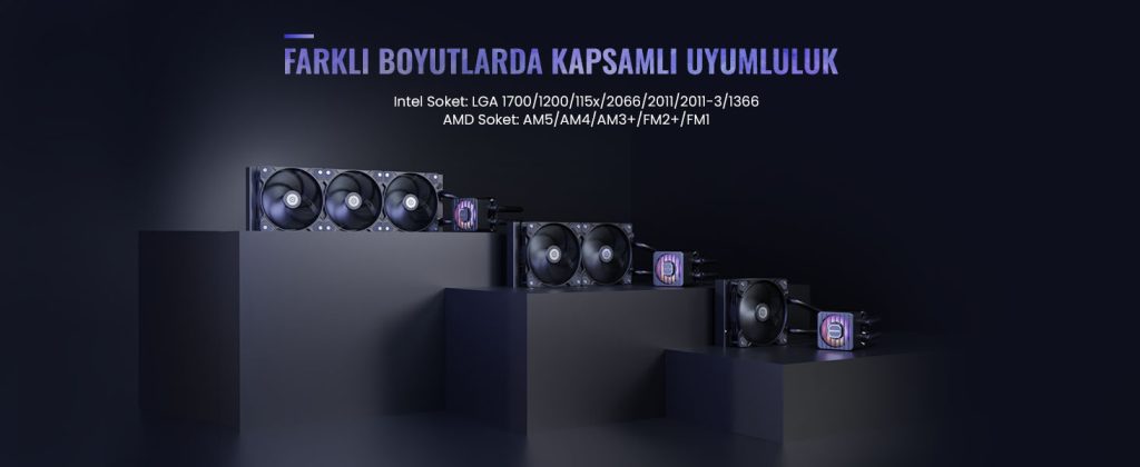 Enermax Liqmaxflo Sr Argb 240mm Intel Amd Uyumlu Islemci Sivi Sogutucu Elc Lmf240 Sf 2 Yil Birebir Degisim Garantili H3